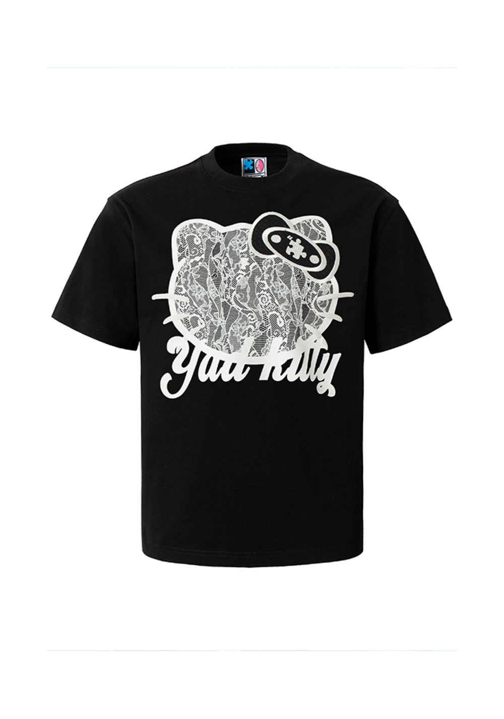 YADcrew丨YADcrew Lace Cat Tee - PSYLOS 1, YADcrew丨YADcrew Lace Cat Tee, Shirt, YADcrew, PSYLOS 1